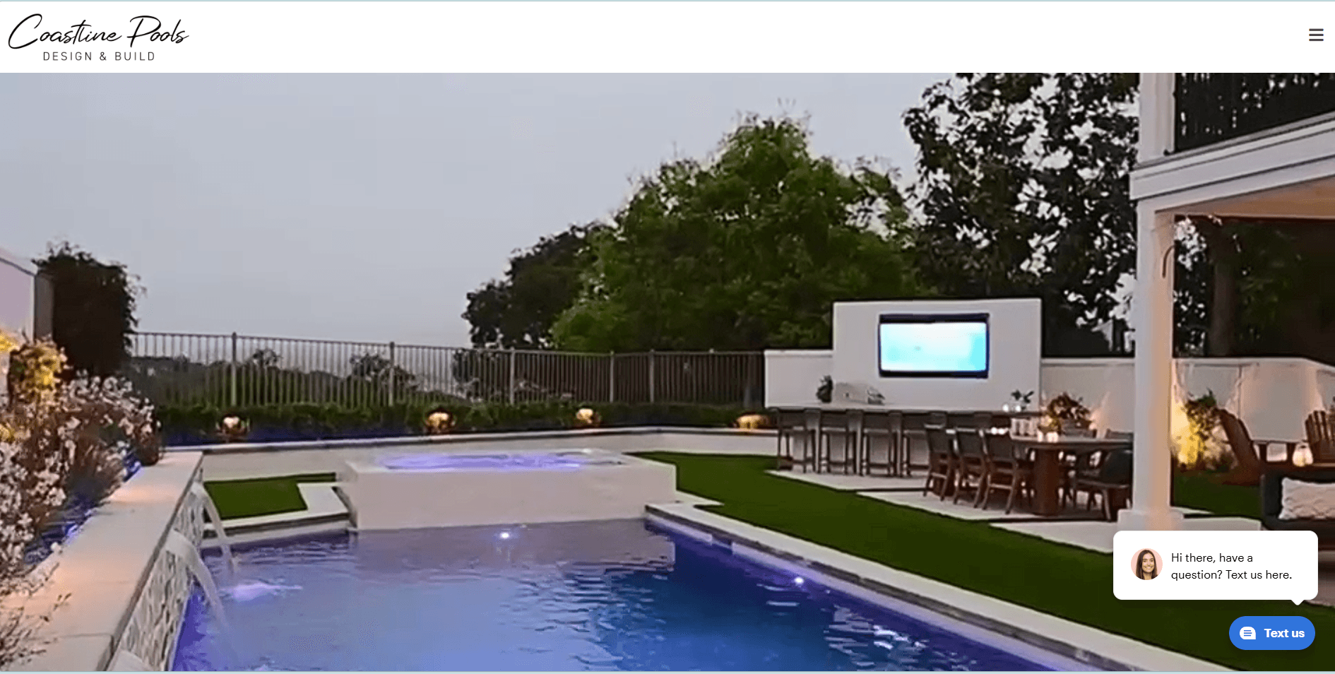 Coastline Pools website preview